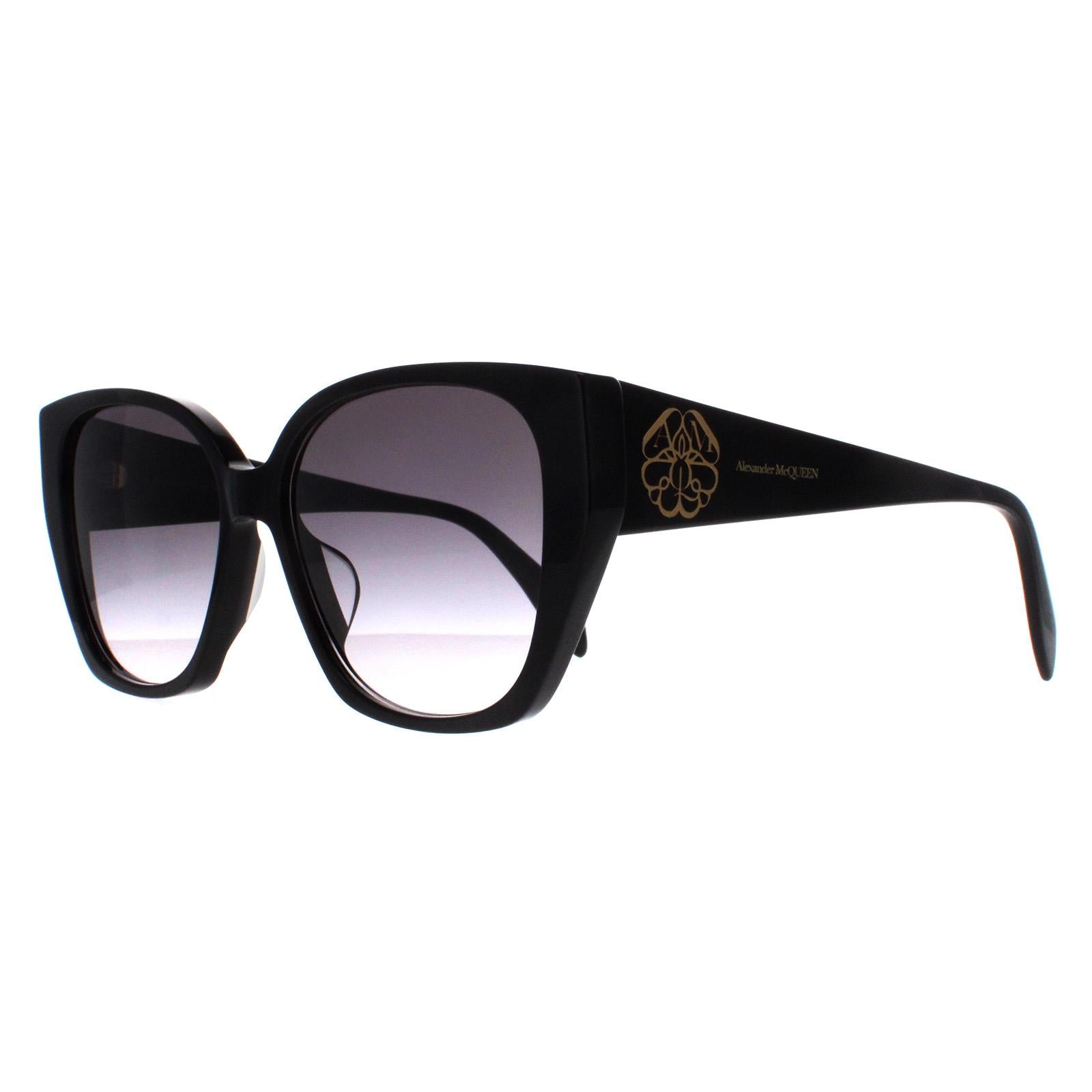 Alexander McQueen AM0284S Womens Black Sunglasses