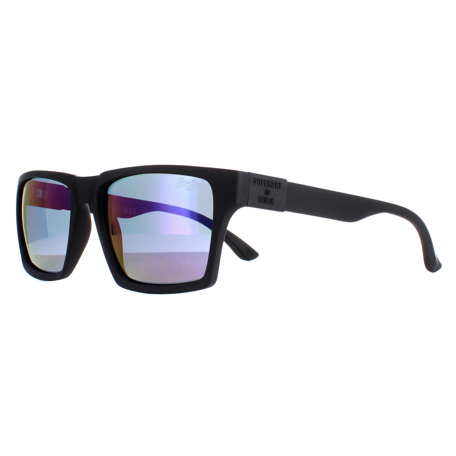 Superdry Disruptive SDS Unisex Black Sunglasses