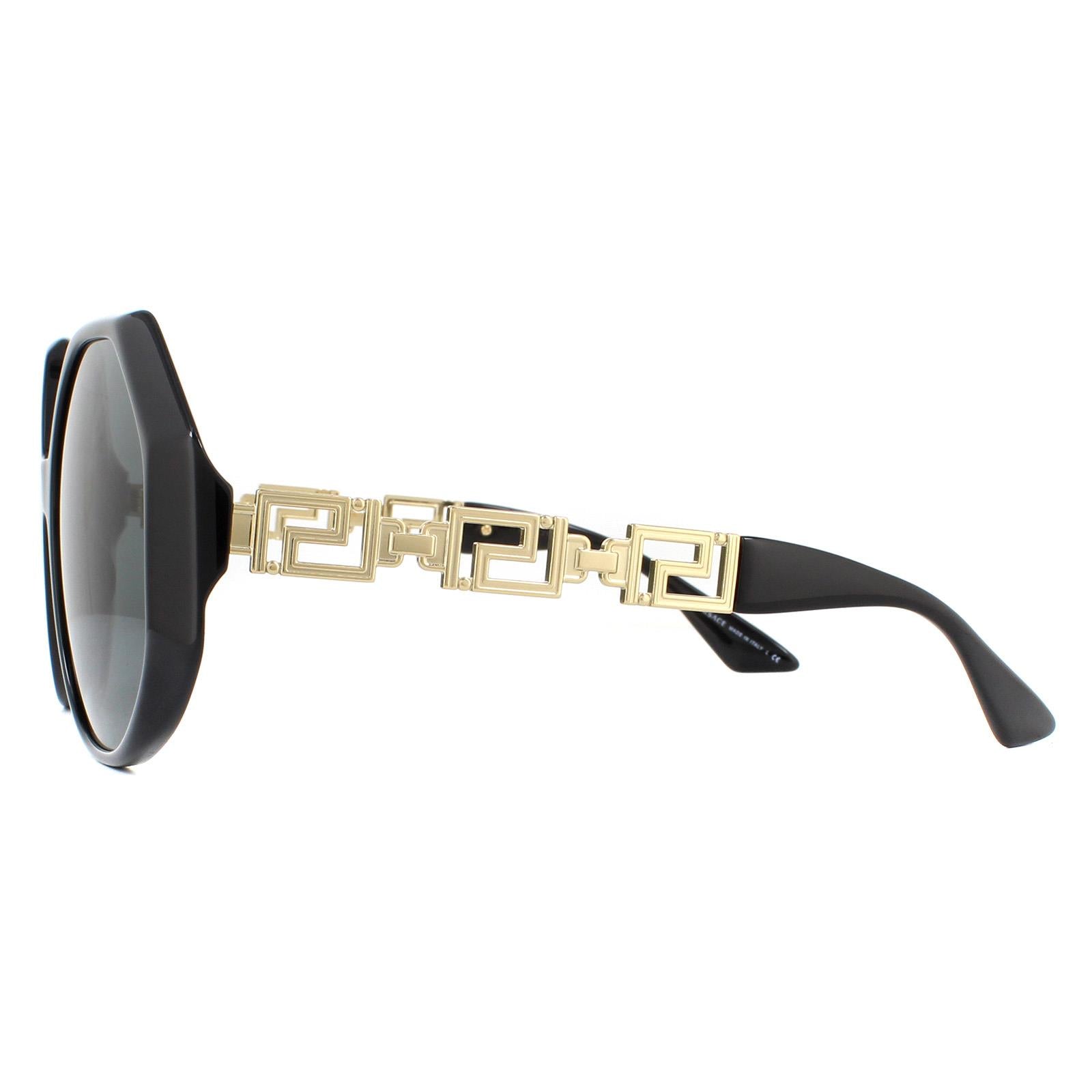 Versace VE4395 Womens Black Sunglasses