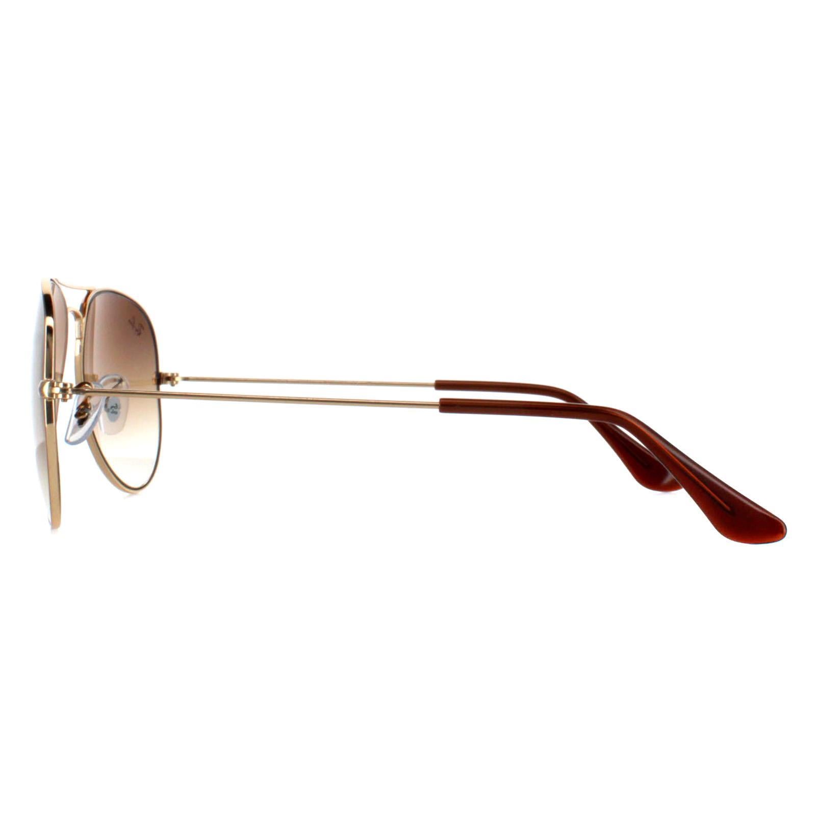 Ray-Ban Aviator 3025 Mens Gold Sunglasses