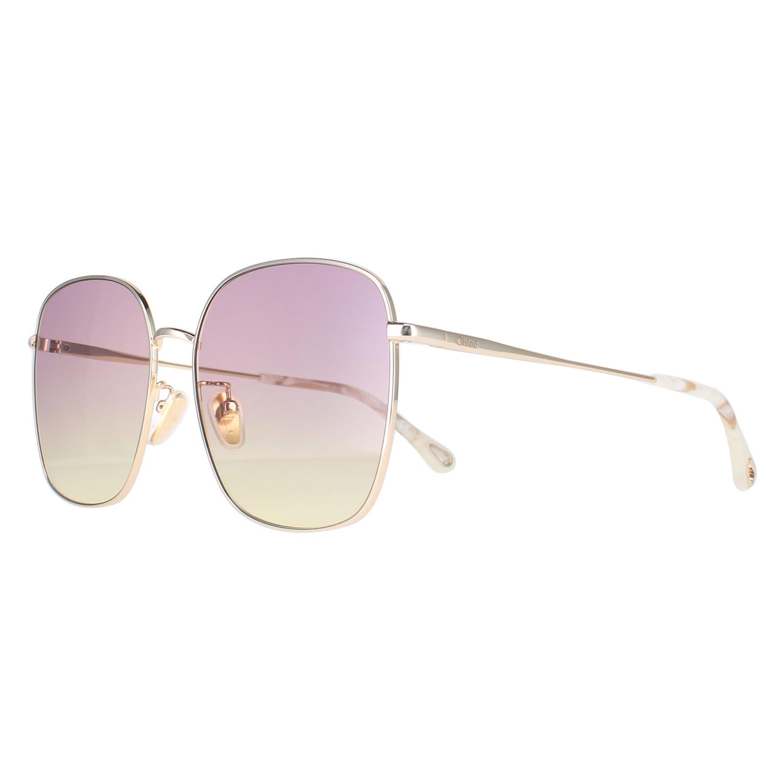Chloe CH0076SK Womens Gold Sunglasses