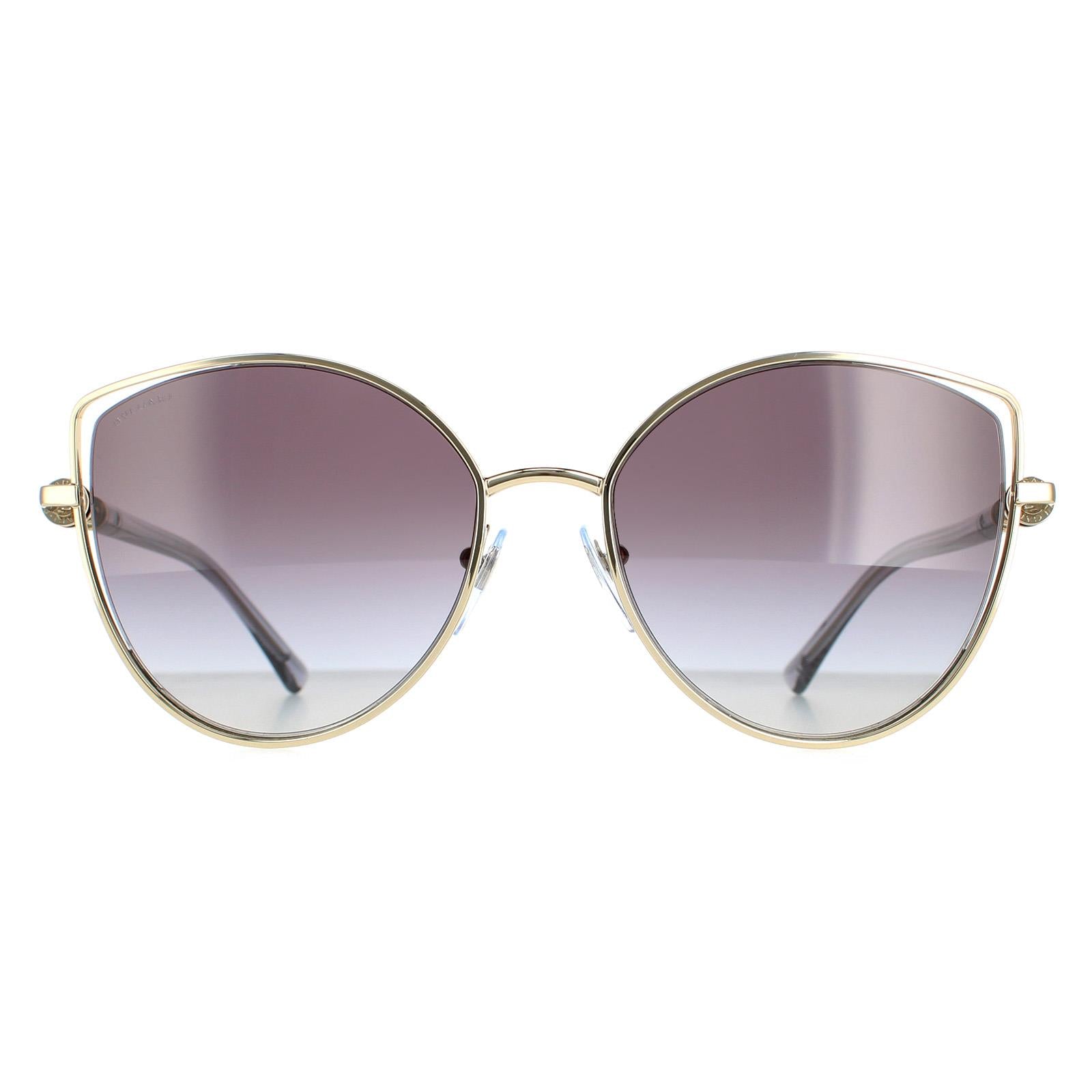 Bvlgari BV6168 Womens Gold Sunglasses