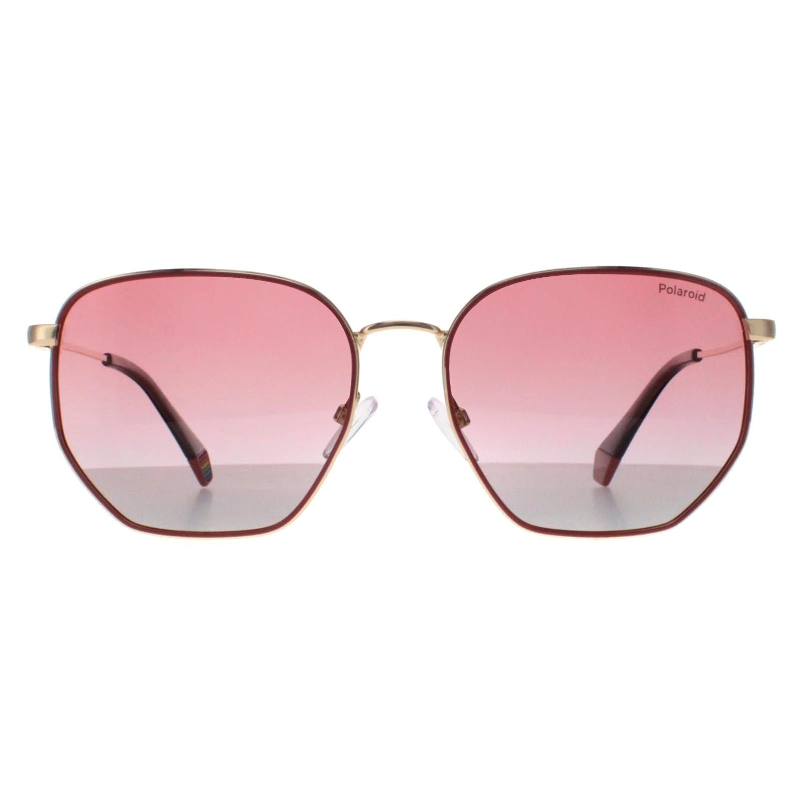 Polaroid PLD 6214/S/X Unisex Gold Sunglasses
