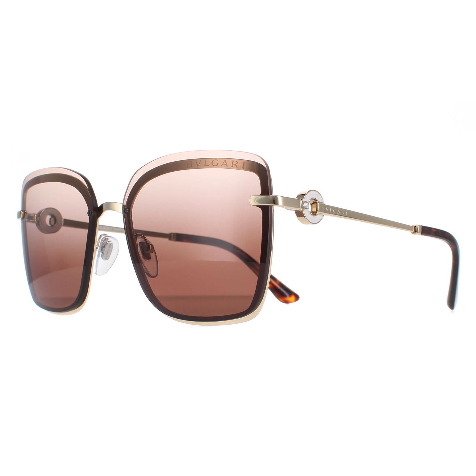 Bvlgari BV6151B Womens Gold Sunglasses