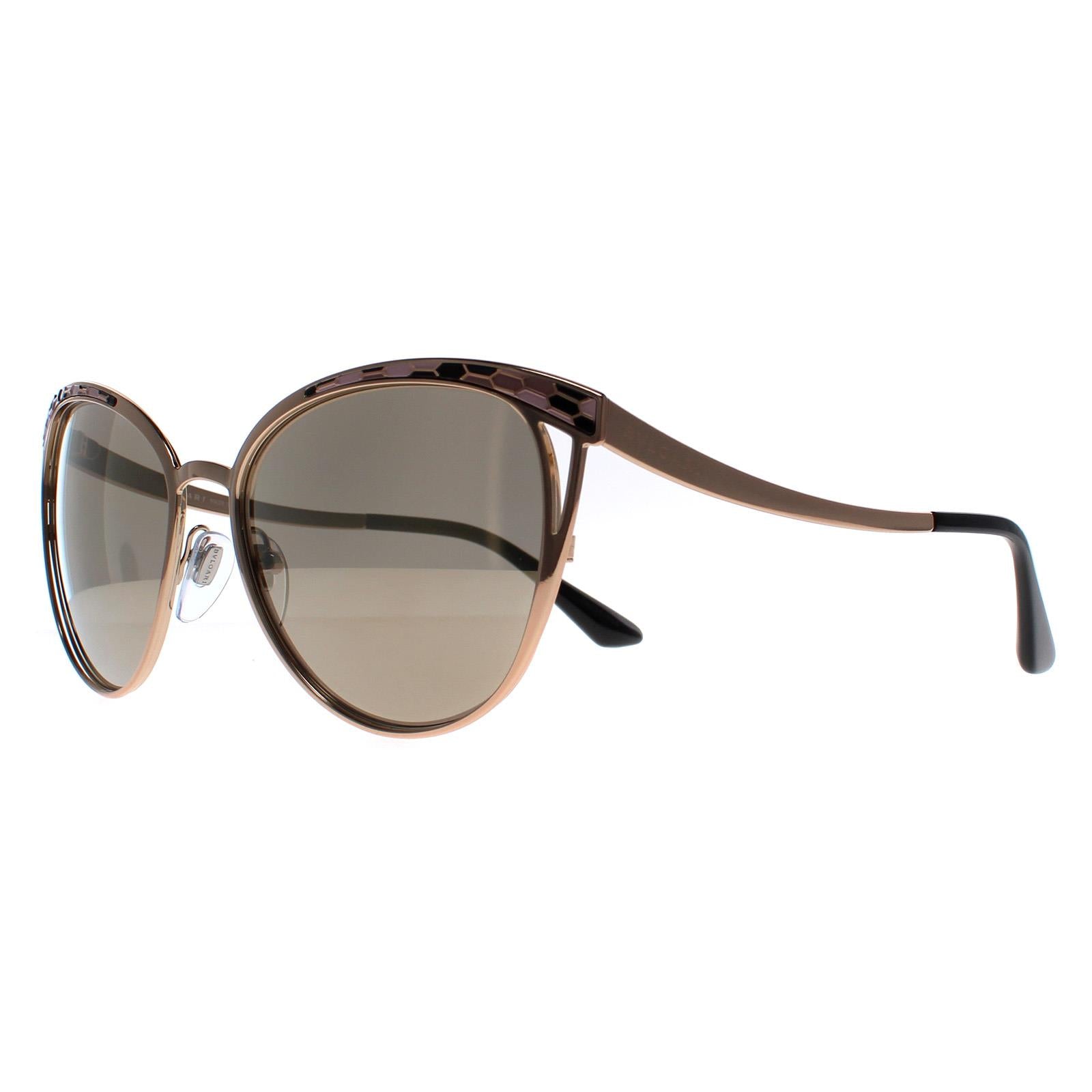 Bvlgari 6083 Womens Gold Sunglasses