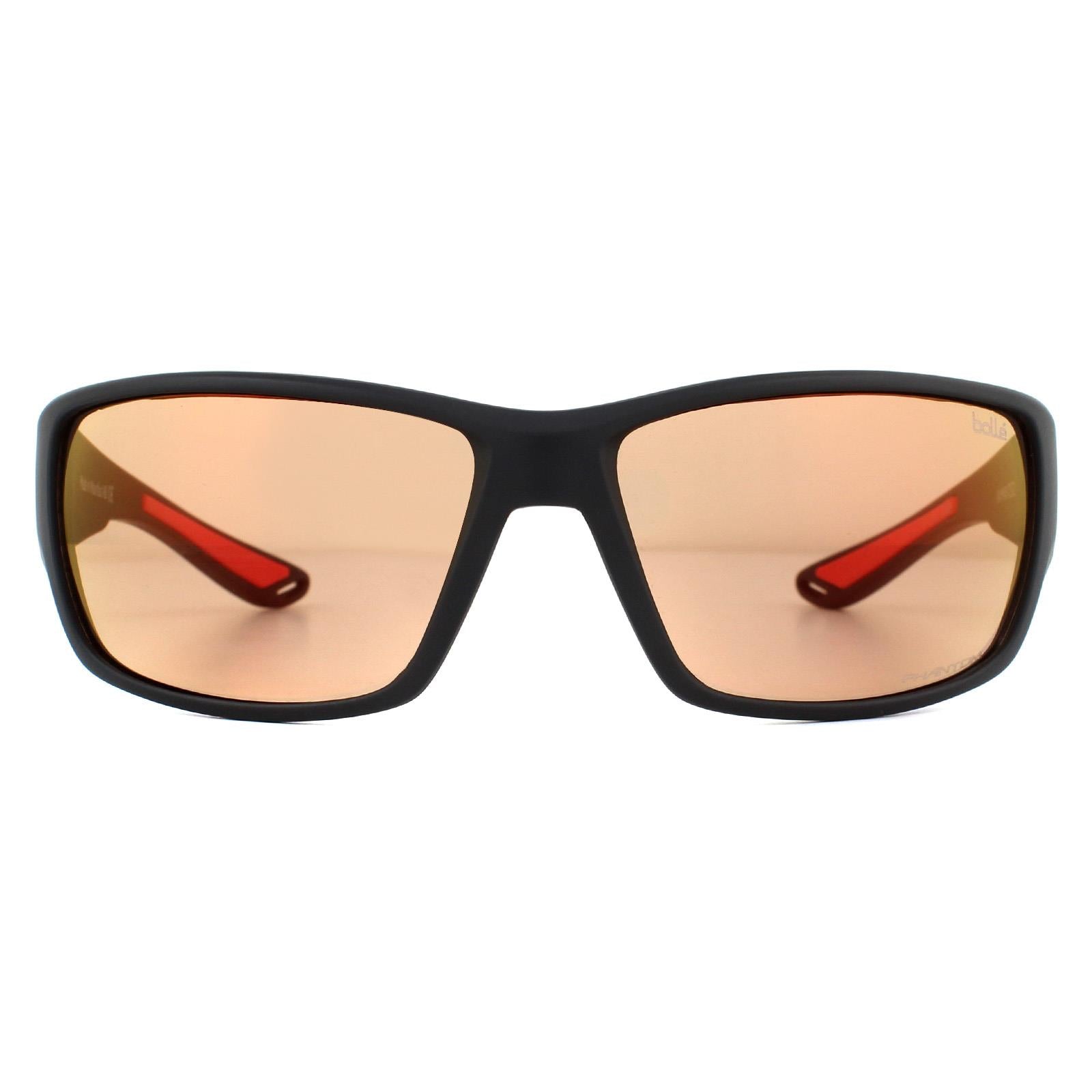 Bolle Kayman Mens Black Sunglasses